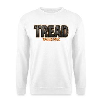 PROFIL – Abgenutzt | Ein lustiges Wortspiel auf dem Profil - Unisex Pullover - Weiß - Vorne