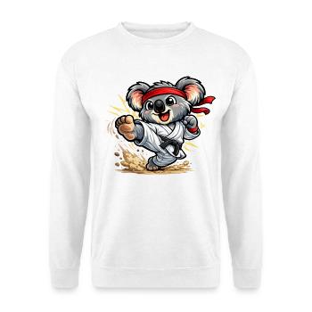 Süßer Koala macht Karate - Unisex Pullover - Weiß - Vorne