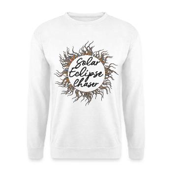Solar eclipse chaser - Unisex Sweatshirt - white - Front