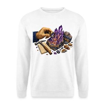 Geology and Purple Geodes - Unisex Sweatshirt - white - Front