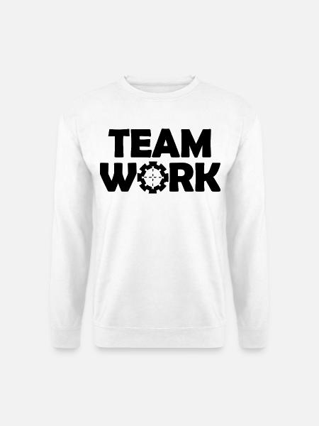 Teamarbeit - Unisex Pullover - Weiß