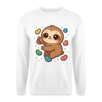 Grimpe et bloc kawaii mignons - Sweat-shirt Unisexe - blanc - Devant