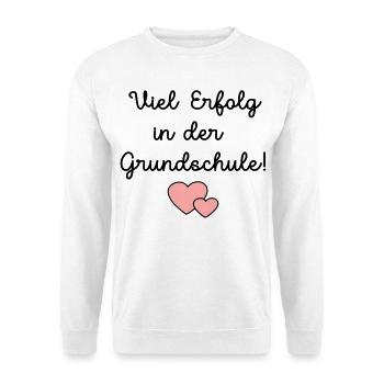 Einschulung Grundschule Schulkind - Unisex Pullover - Weiß - Vorne