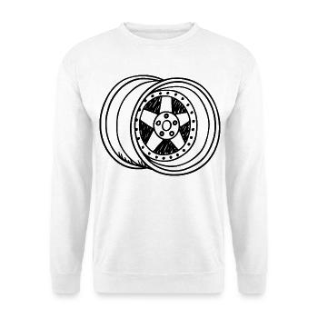 Felge - Unisex Pullover - Weiß - Vorne