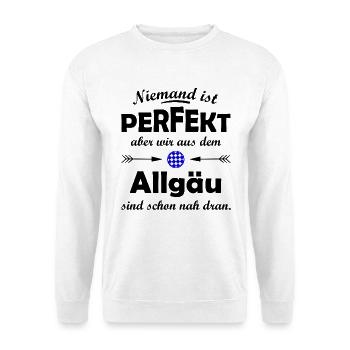 Die Allgäuer im Süden - Unisex Pullover - Weiß - Vorne - Alina (178cm) & Michal (187cm)