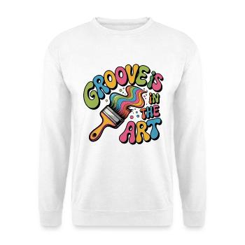 Groove is in the Art - Unisex Sweatshirt - white - Front