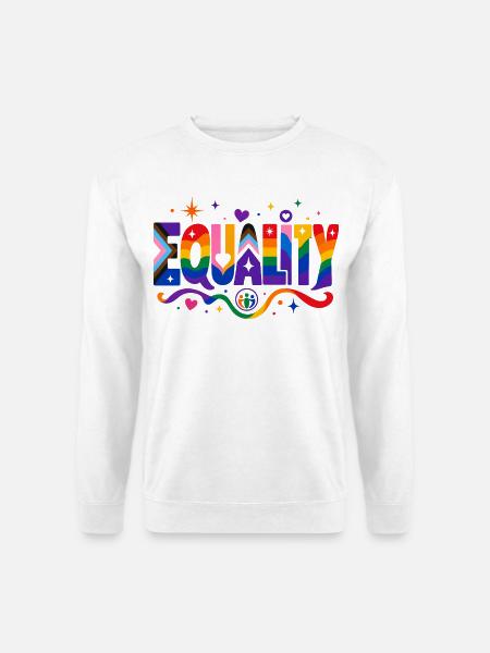 Equality Statement für Pride Fans CSD Outfit - Unisex Pullover - Weiß