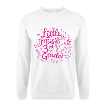 Petite Miss CE2 – Axolotl mignon - Sweat-shirt Unisexe - blanc - Devant
