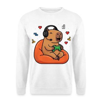 Life is Better with Capybaras - Cute Rodent - Unisex Sweatshirt - white - Front