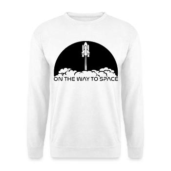 Décollage sous un soleil noir - Sweat-shirt Unisexe - blanc - Devant