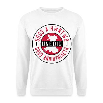 Gogs A Hwntws Unedig Dros Annibyniaeth - Unisex Sweatshirt - white - Front