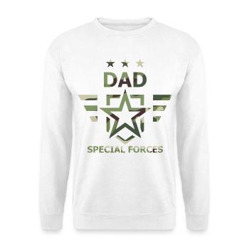 Vater-Spezialeinheiten-Tarn-Militär - Unisex Pullover - Weiß - Vorne