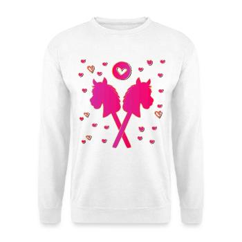 Hobby Horsing Girl - Unisex Sweatshirt - white - Front