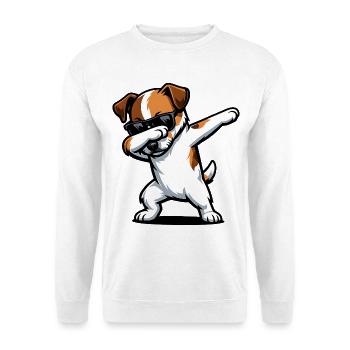 Dabbing Parson Russell Terrier - Unisex Sweatshirt - white - Front