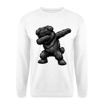 Dapping de Bouvier des Flandres - Sweat-shirt Unisexe - blanc - Devant