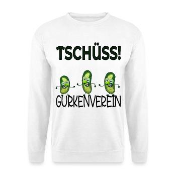 Abschied Kollegen Gurkenverein - Unisex Pullover - Weiß - Vorne