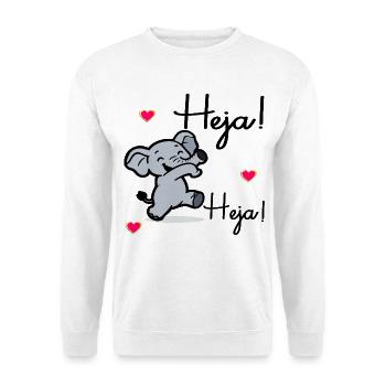 Hello Elephants - Unisex Sweatshirt - white - Front