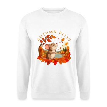 Autumn Mouse in Gold - Unisex Sweatshirt - white - Front