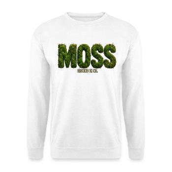 MOSS – Growing Inside Me | Botanical pun - Unisex Sweatshirt - white - Front