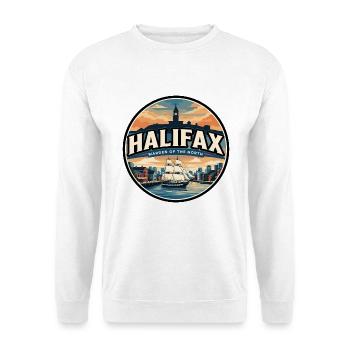 Retro Halifax Citadel Reiseabzeichen - Unisex Pullover - Weiß - Vorne