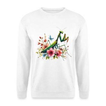 Mante religieuse - Sweat-shirt Unisexe - blanc - Devant