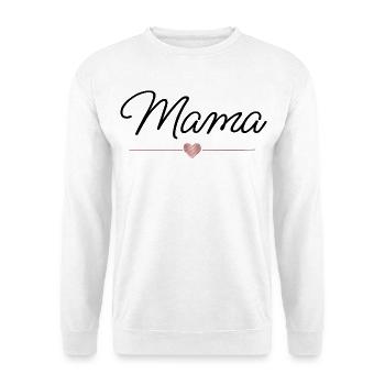 Mom Heart Gift Mother's Day Family - Unisex Sweatshirt - white - Front