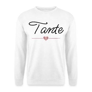 Aunt Heart Gift Family Favorite Person - Unisex Sweatshirt - white - Front