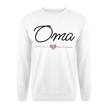 Grandma Heart Gift Best Grandmother - Unisex Sweatshirt - white - Front