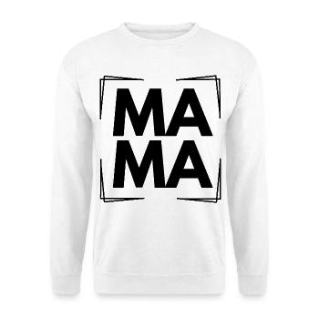 MAMA - Unisex Pullover - Weiß - Vorne