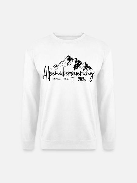 Alpenüberquerung 2026 Salzburg Triest - Unisex Pullover - Weiß