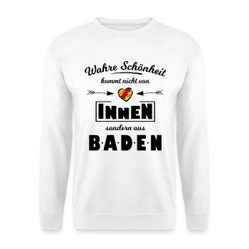 Schönheit aus dem Badnerland - Unisex Pullover - Weiß - Vorne - Alina (178cm) & Michal (187cm)