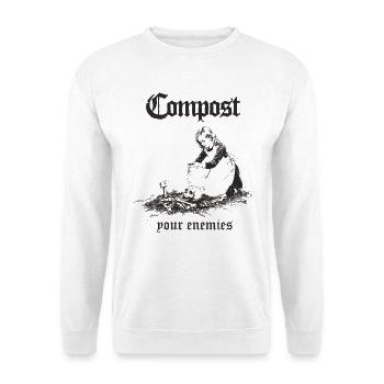 Compost - Unisex Pullover - Weiß - Vorne