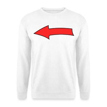 Arrow bow - Unisex Sweatshirt - white - Front