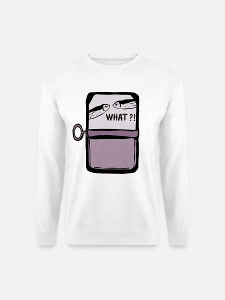 Sardinenfischen - Unisex Pullover - Weiß