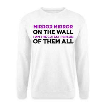 Spiegel Spiegel Ich bin der Süßeste - Unisex Pullover - Weiß - Vorne