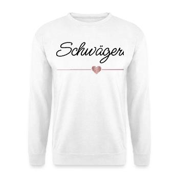 Beste Schwägerin mit Herz – Geschenk - Unisex Pullover - Weiß - Vorne