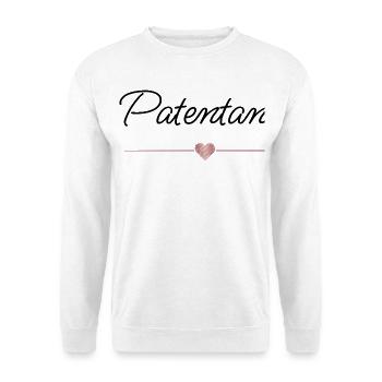 Beste Patentante mit Herz – Geschenk - Unisex Pullover - Weiß - Vorne