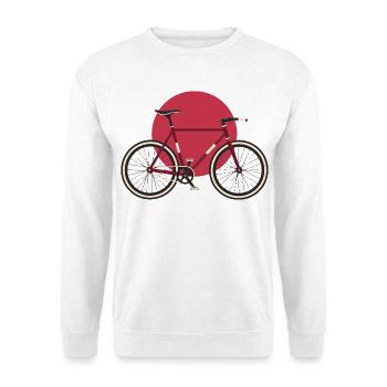 Chemise Fixie Bicycle style Japon - Sweat-shirt Unisexe - blanc - Devant
