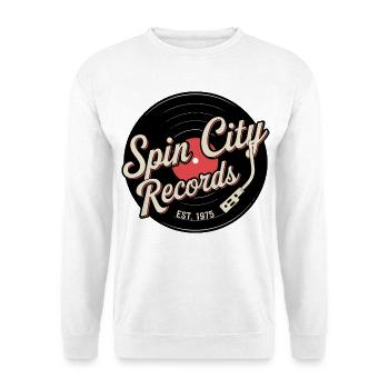 Spin City - Unisex Pullover - Weiß - Vorne - Alina (178cm) & Michal (187cm)