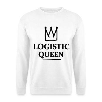 Transport und Logistik - Unisex Pullover - Weiß - Vorne - Alina (178cm) & Michal (187cm)