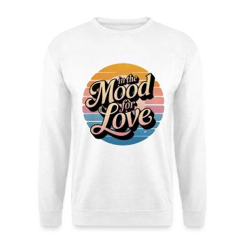 Stimmung für Liebe - Unisex Pullover - Weiß - Vorne - Alina (178cm) & Michal (187cm)