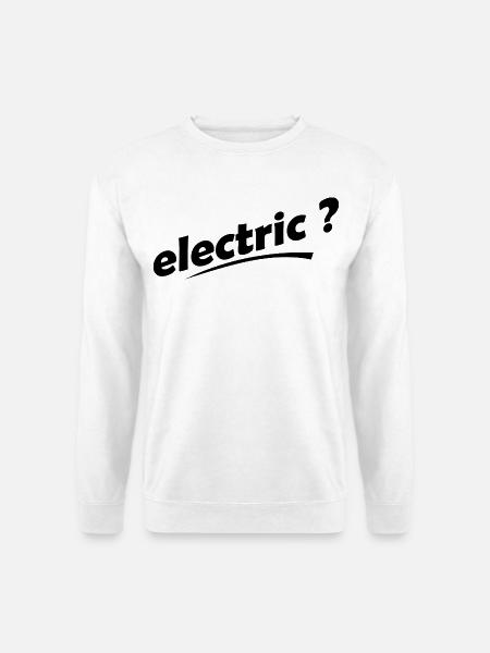 Elektrische Autos - Unisex Pullover - Weiß