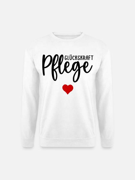 Pflege Pflegefachkraft Herz - Unisex Pullover - Weiß