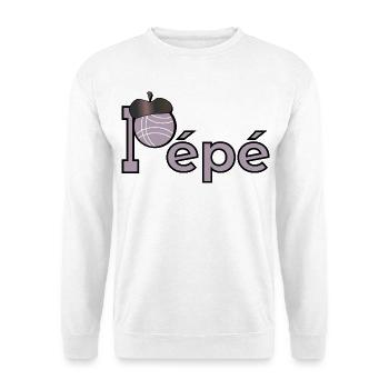Bouliste Pépé Frankreich - Unisex Pullover - Weiß - Vorne - Alina (178cm) & Michal (187cm)