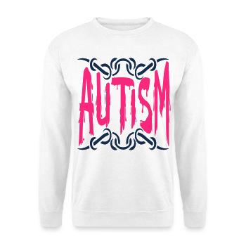 Autismus-Spektrum-Störung - Unisex Pullover - Weiß - Vorne - Alina (178cm) & Michal (187cm)