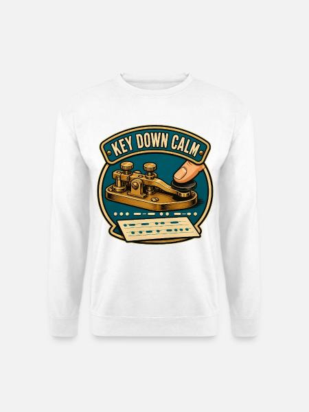 KEY DOWN CALM - Unisex Pullover - Weiß