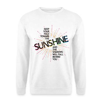 Sunshine - Unisex Pullover - Weiß - Vorne - Alina (178cm) & Michal (187cm)