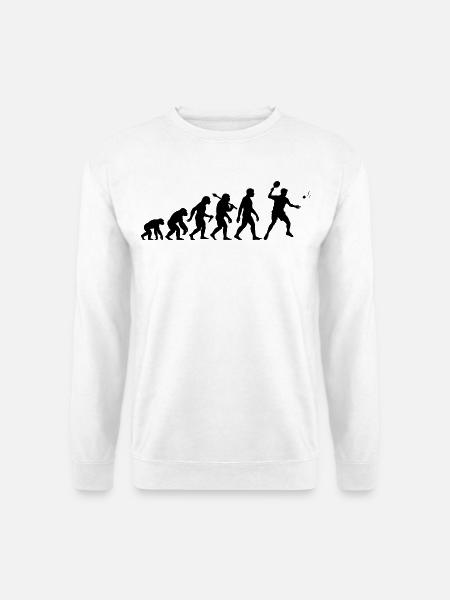 Ping-Pong Evolution für Tischtennisspieler - Unisex Pullover - Weiß