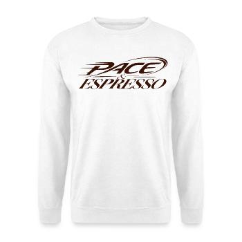 Pace Espresso - Unisex Pullover - Weiß - Vorne - Alina (178cm) & Michal (187cm)