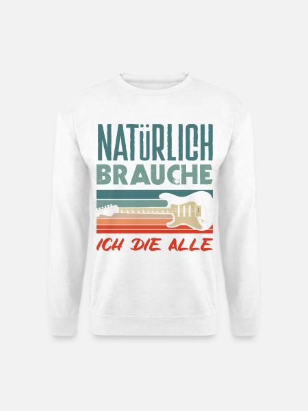 Lustiges Musiker - Unisex Pullover - Weiß